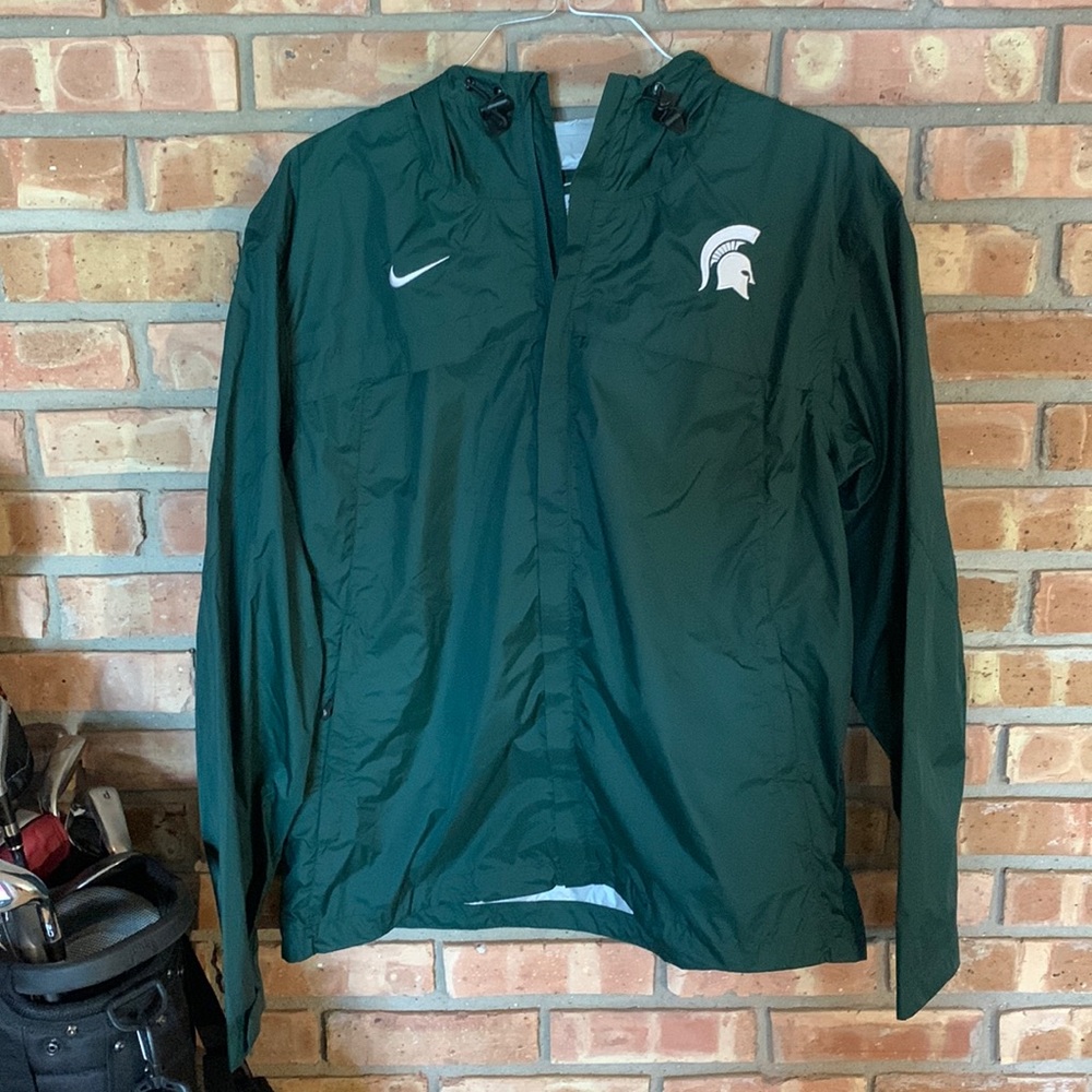 Nike Michigan State Spartans Raincoat Size Medium